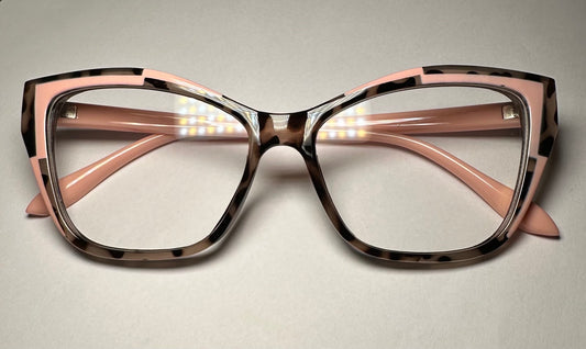 Pink & Tortoise Brown Frame